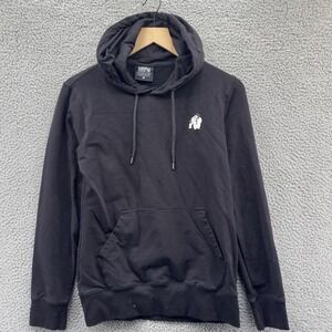 Gorilla Wear Hoodie Mens Medium Black Pullover Sweatshirt